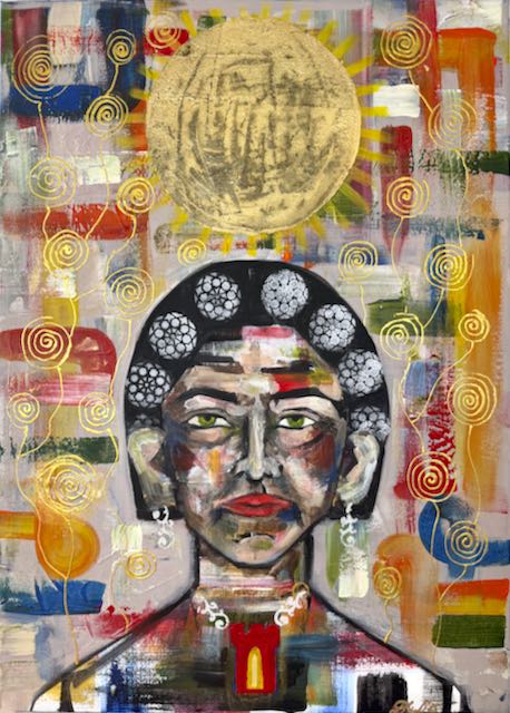 Abstraktes Ölgemälde