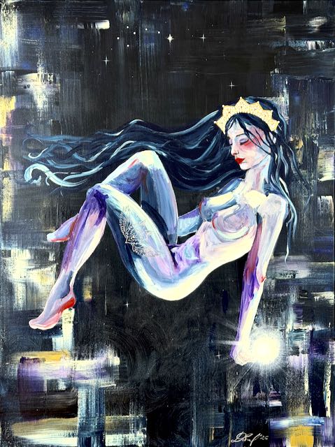 Abstraktes Ölgemälde