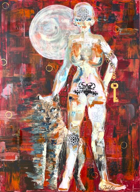 Abstraktes Ölgemälde